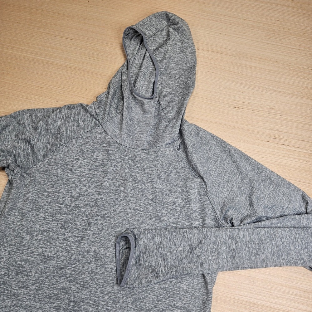 Nike Dri-Fit Element Running Hoodie Women S Gray Pullover Long Sleeve 685818-065